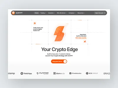 Crypto Landing Page banking blockchain crypto crypto design crypto trading crypto wallet cryptocurrency cryptocurrency design cryptocurrency website defi defi website design inspiration finance fintech fintech design investment platform landing page saas trading trading landing page