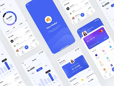 Teen - Wallet - "Manage your money smartly" branding design flat illustration ui ux vector