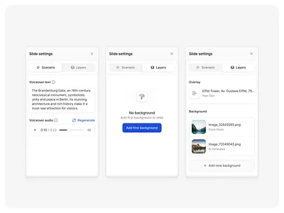 Settings Side Panels ⚙️ ai creator dashboard product design side panel ui design ux