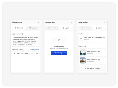 Settings Side Panels ⚙️ ai creator dashboard product design side panel ui design ux