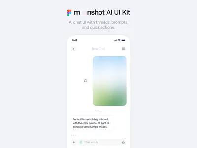 Featured UI: AI Chat aidesign aifigma aiui aiux figmadesign headstartui moonshot moonshotui productdesign uidesign uxdesign