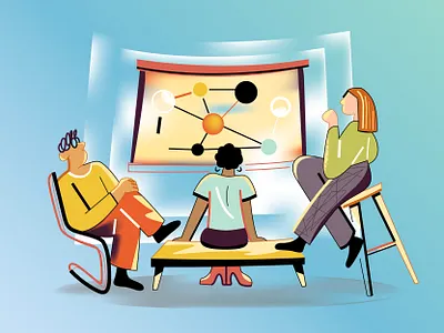 Strategy character design design illustration product ui vector webdesign