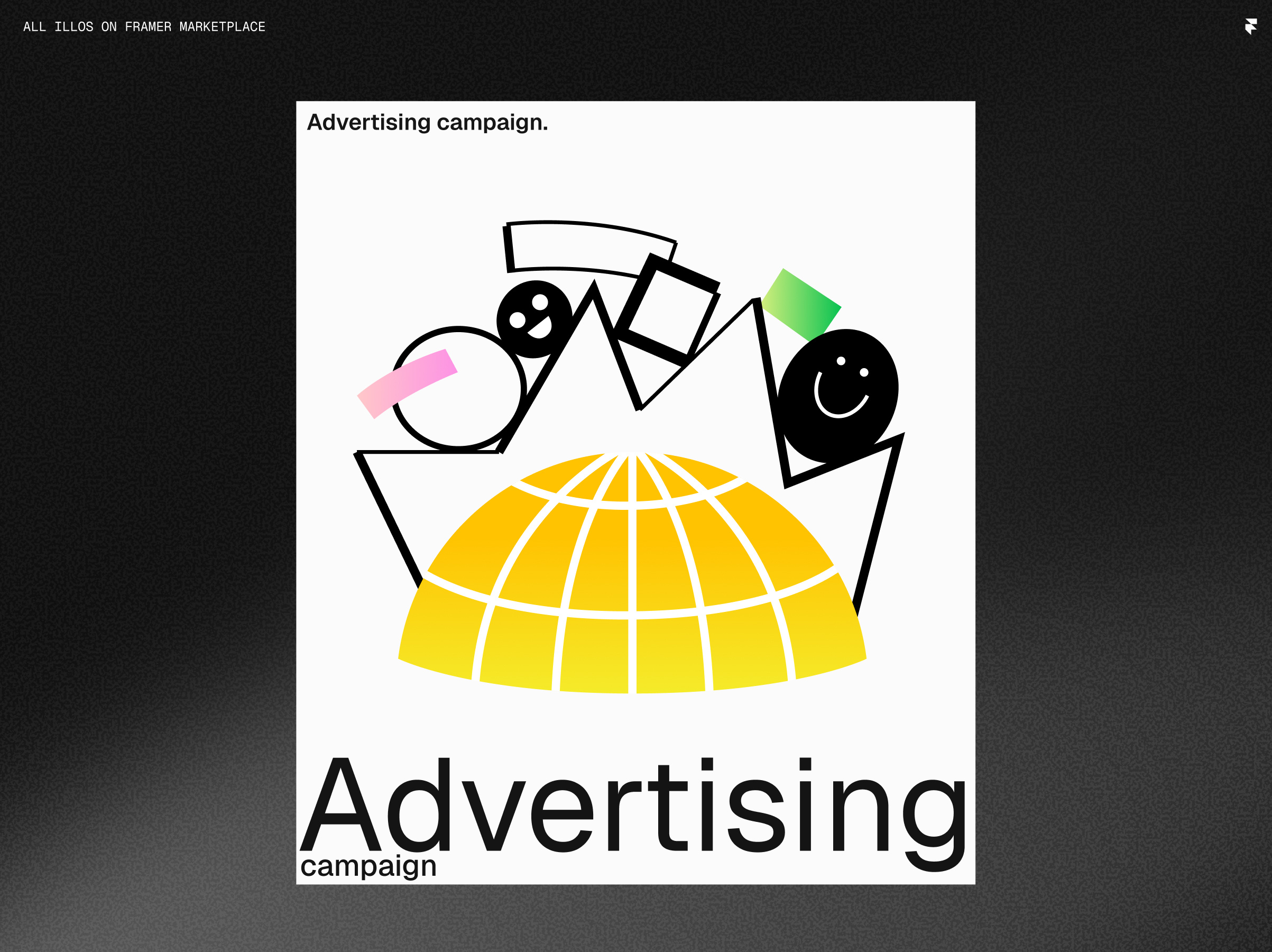 Advertising campaign character design design illustration product ui vector webdesign