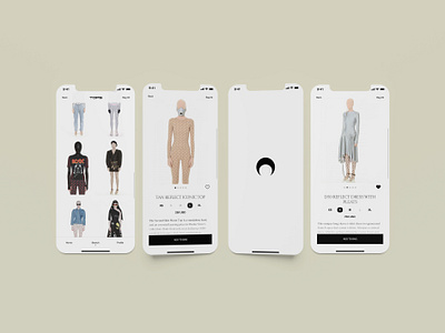 Marine Serre iOS app (case study) app art branding design ecommerce fashion graphic design identity ios iphone marine serre mobile mobile interface mockup product ui user experience user interface ux web