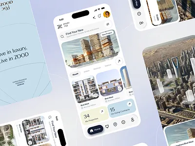 Zood Mobile Web App Design 3d animation branding graphic design logo motion graphics ui