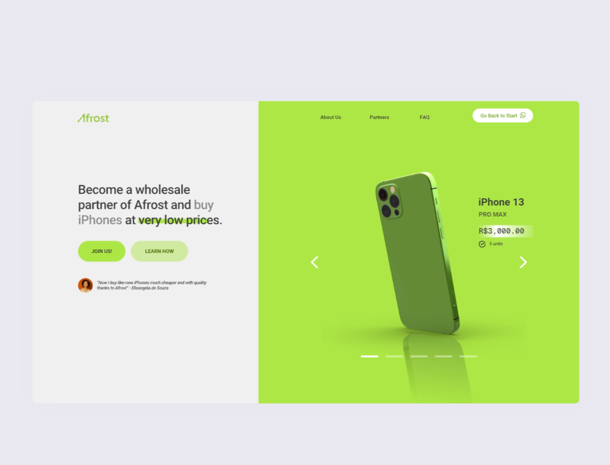Iphone Store Landing Page animation branding motion graphics ui