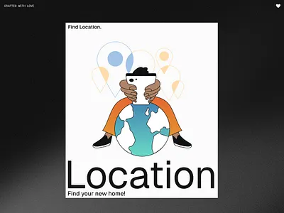 Find location character design design illustration product ui vector webdesign