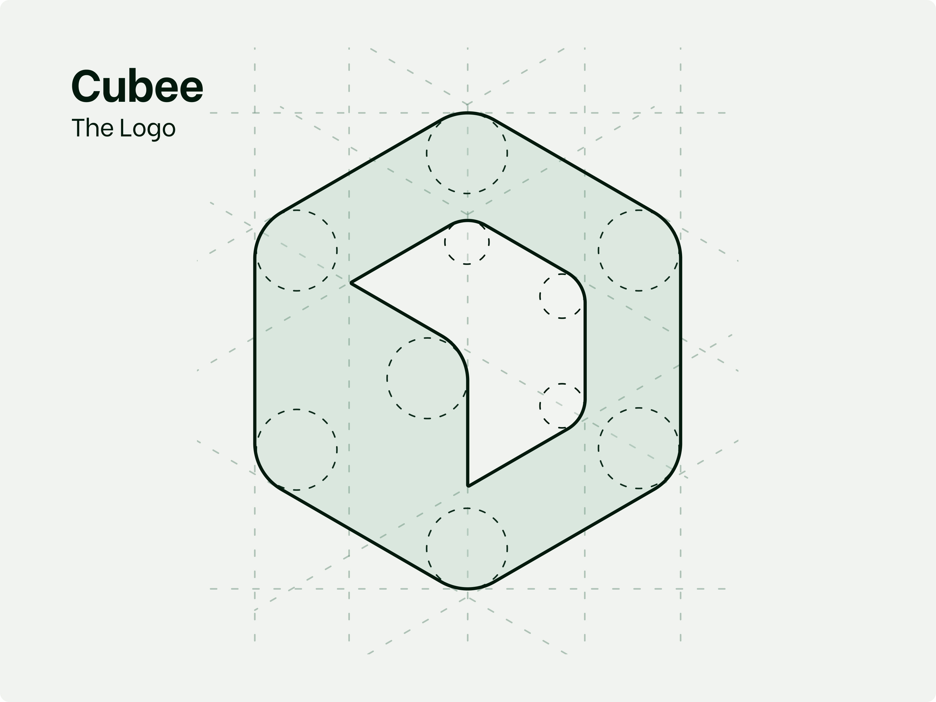 Cubee Symbol Construction – Grid Logic Behind the Brand Icon brand identity branding dtail studio geometry grid based design logo construction logo grid logo mark modern branding smart energy symbol design visual identity