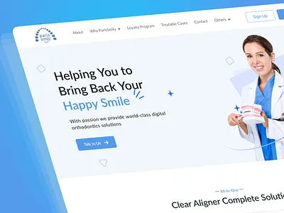 Oral Care Website Design care dental health landing oral product design website