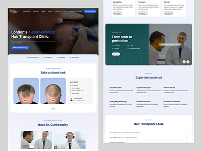 The Growth Clinic London Website Design branding desktop interface ui ux visual identity web website