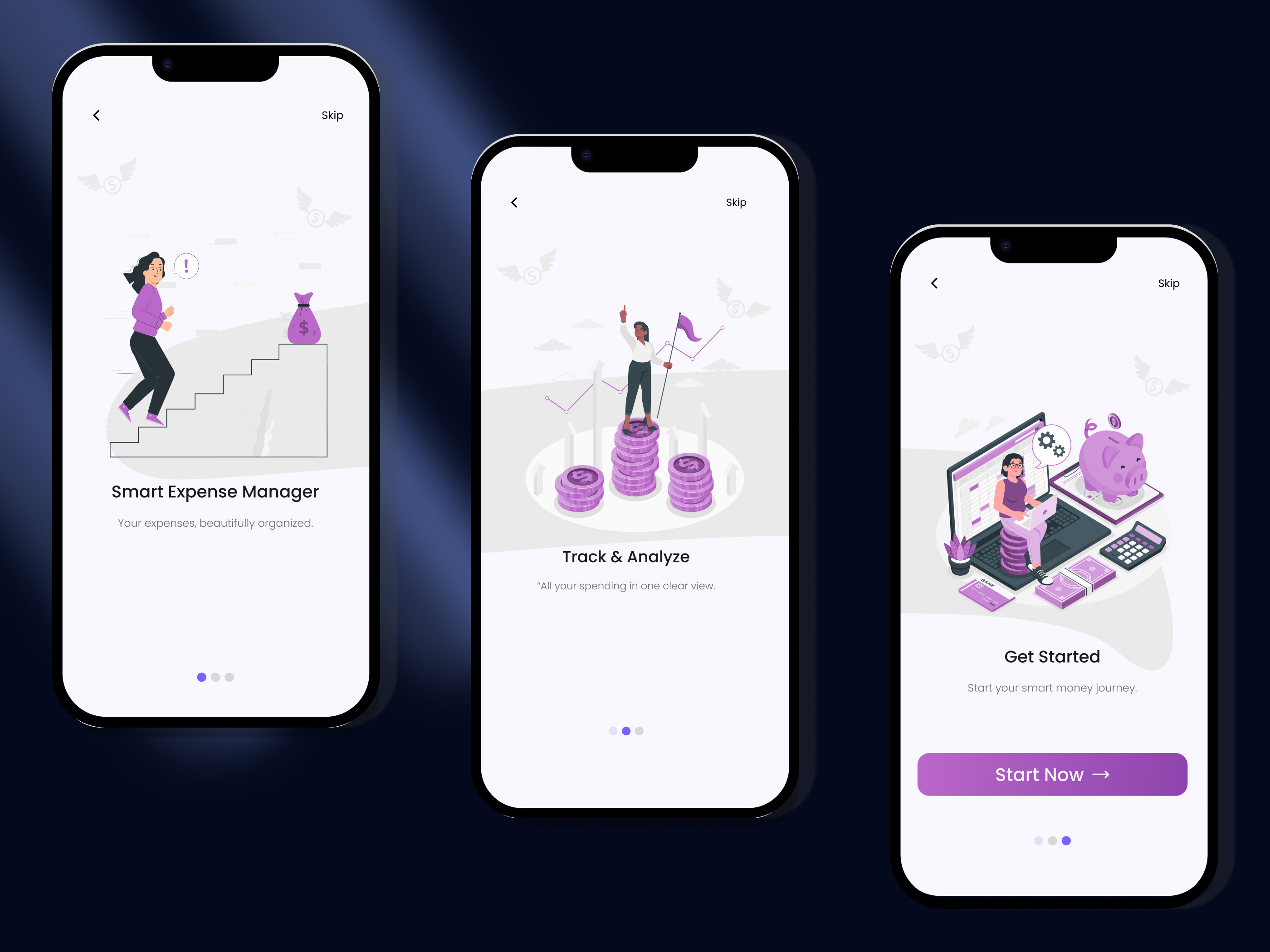 Fin-Tracker - Splash_Screen_Design fintracker intractiondesign splashscreen ui uiux userresearch uxdesign visualdesign