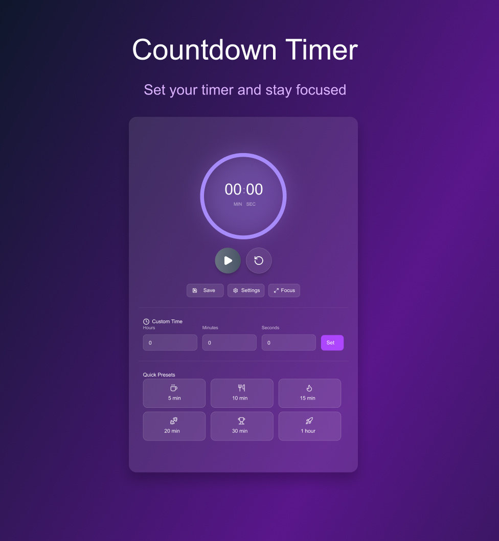 Daily UI #014 — Countdown Timer countdown timer dailyui dailyui 001 figma timer ui ui design