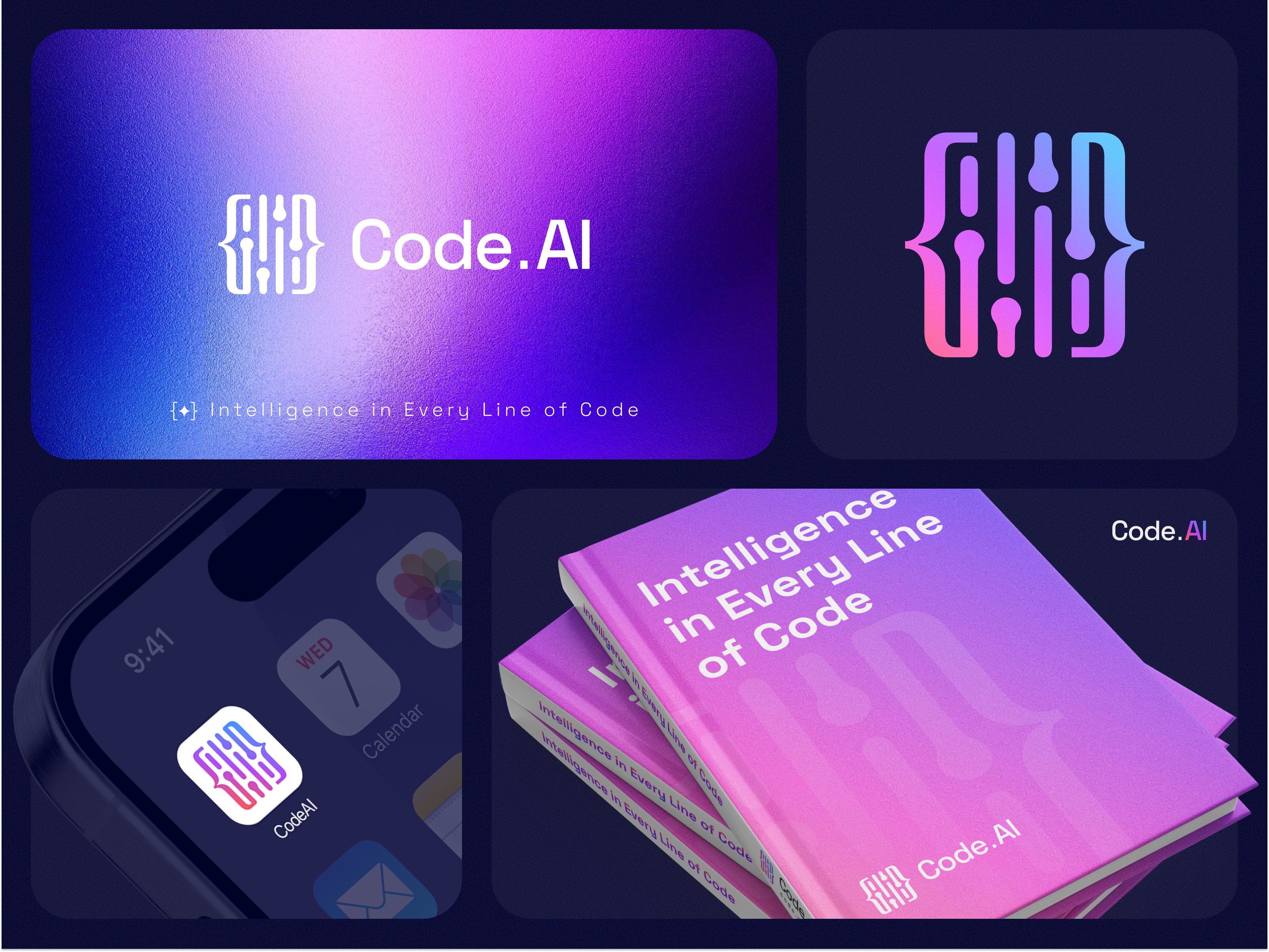 Code.AI – Logo Branding ai ai code logo ai developer logo ai logo brand branding code code icon logo code logo coding ai logo graphic design identity intelligence logo machine learning logo neural network logo programming logo symbol tech logo vector
