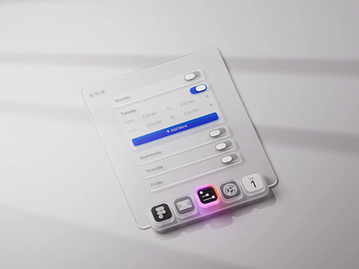 3D macOS Dock UI – Animated Liquid Glass Dock Component. 3dcomponent 3dui aftereffects c4d cinema4d dmazingstudio dockanimation figma glassui interfacedesign liquidglass macosdock microinteractions motiondesign productdesign uidesign uiux