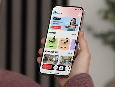 Fitness Class Booking & Ecommerce App daily activity exercise fitness fitness app mobile app mobile ui product design sport tracking app workout app