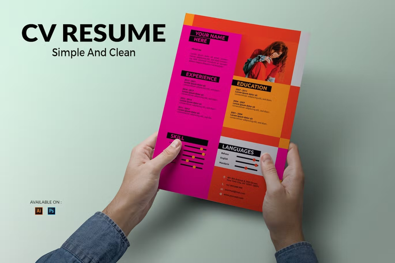CV Resume Professional And Creative clean clean resume cover letter creative resume curriculum vitae cv cv design cv template free cv free cv template free resume template job job cv modern cv modern resume resume resume cv resume design resume template template