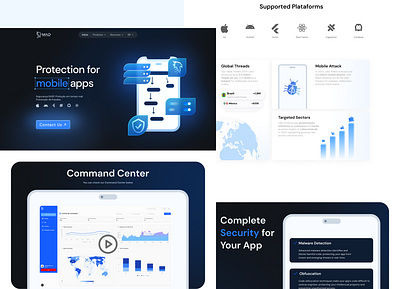 Landing Page MAD graphic design landing page tech ui ux