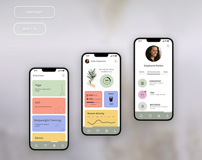 Wellness app design app design graphic design mobile ui ux wellness
