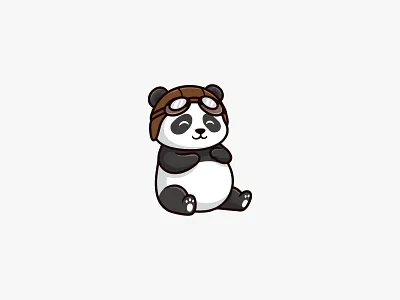 Panda Logo animal animal logo bear bear logo branding branding design cute character cute character design cute panda design graphic design illustration logo logo design panda panda logo vector