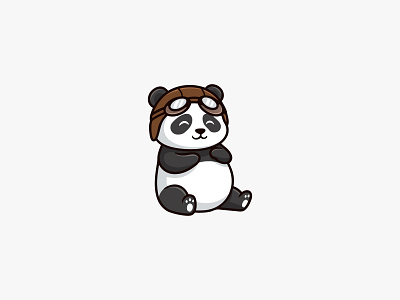 Panda Logo animal animal logo bear bear logo branding branding design cute character cute character design cute panda design graphic design illustration logo logo design panda panda logo vector