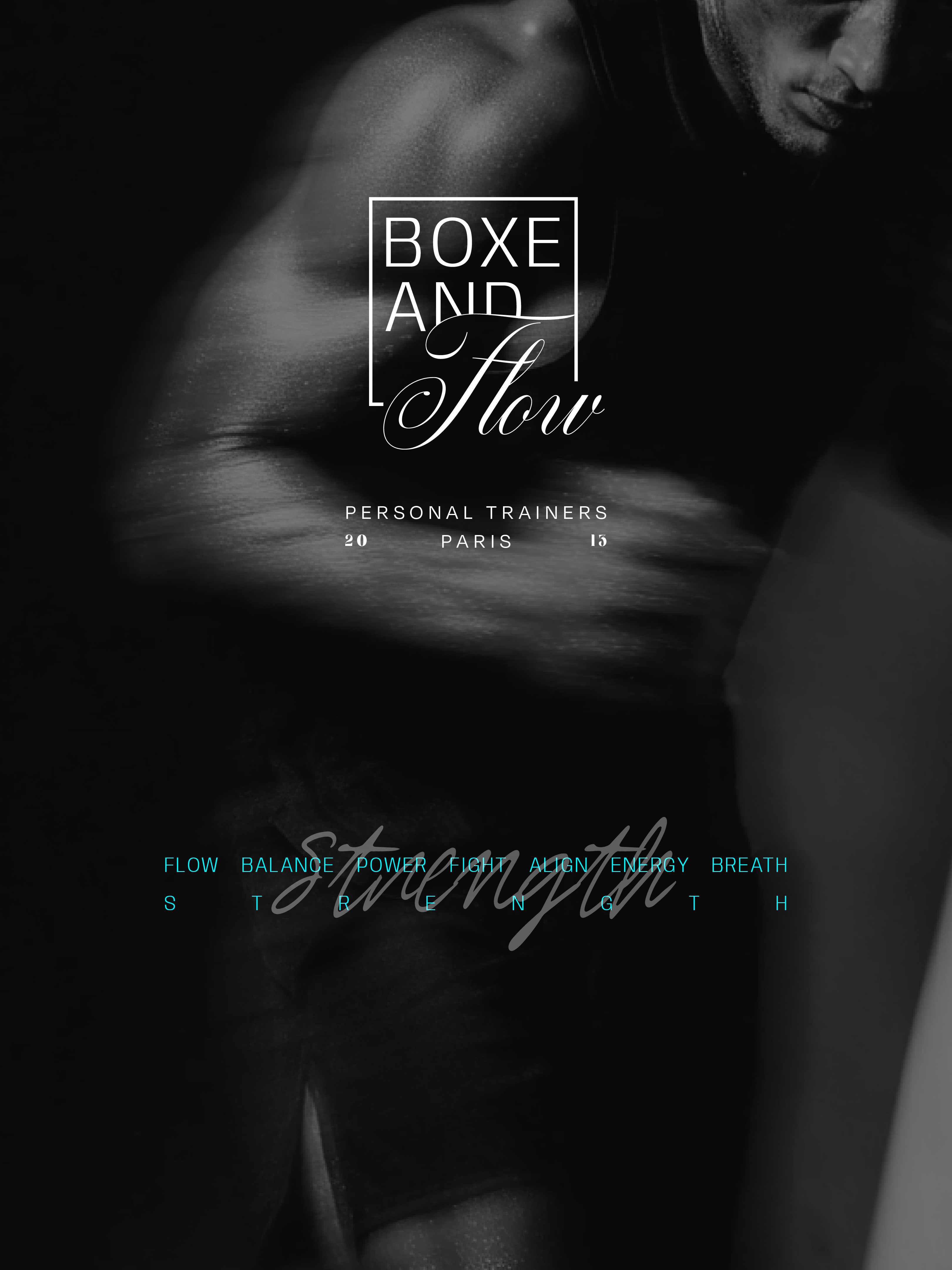 Boxe And Flow - Branding boxe brand branding flow graphic design illustration logo photography streching typography vector yoga