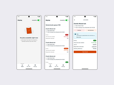 Appello - Mobile app android app clean design system empty state layout listing mobile app uxui