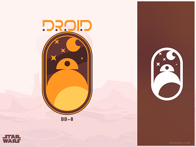 BB-8 Droid Logo androids brown disney droid icon logo moon night orange outerspace robot space star star trek star wars star wars art star wars brand star wars icon star wars logo starwars