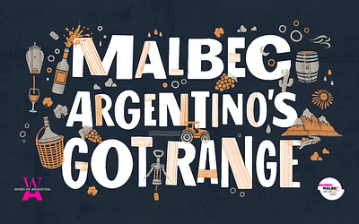 Malbec World Day branding custom lettering design hand lettering handmade illustration lettering typography