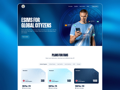 eSim landing page bento ui dark theme design esim glassmorphism gradient landing page light theme liquid glass marketing page minimalism sim ui ux