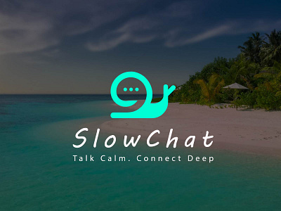 slwchat logo design 3d branding logo