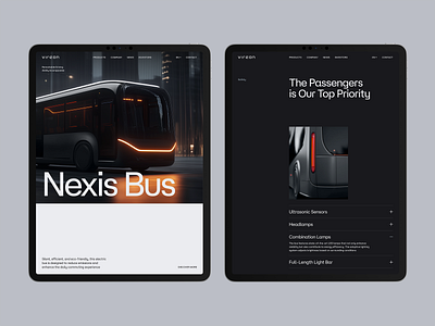 Nexis Electric bus branding clean composition design drive driver electric bus future graphic design midjourney minimalism typography ui uiux ux web design