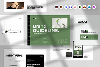 Brand Guideline Template 3d a4 animation brand guideline brand identity branding corporate creative resume design graphic design illustration logo minimal motion graphics print ui
