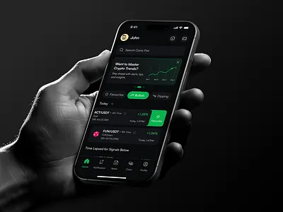 CoinKrack Mobile App Design crypto gradient graphic design mobileapp product design ui
