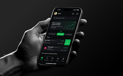 CoinKrack Mobile App Design crypto gradient graphic design mobileapp product design ui