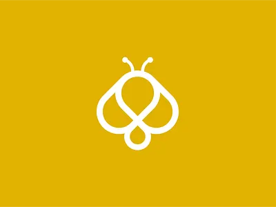 Abstract animal logo - Bee branding logo