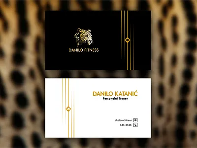 Business Card - Danilo Fitness branding clean creative creative business card design design graphic design illustration logo logo design minimal minimalist business card mockup modern business card professional professional business card simple stationery design vector visiting card