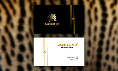 Business Card - Danilo Fitness branding clean creative creative business card design design graphic design illustration logo logo design minimal minimalist business card mockup modern business card professional professional business card simple stationery design vector visiting card
