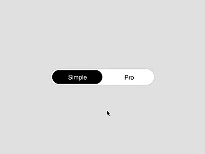 Day 175 - Simple ↔ Pro Toggle Animation animation graphic design interactiondesign microinteractions motion graphics ui