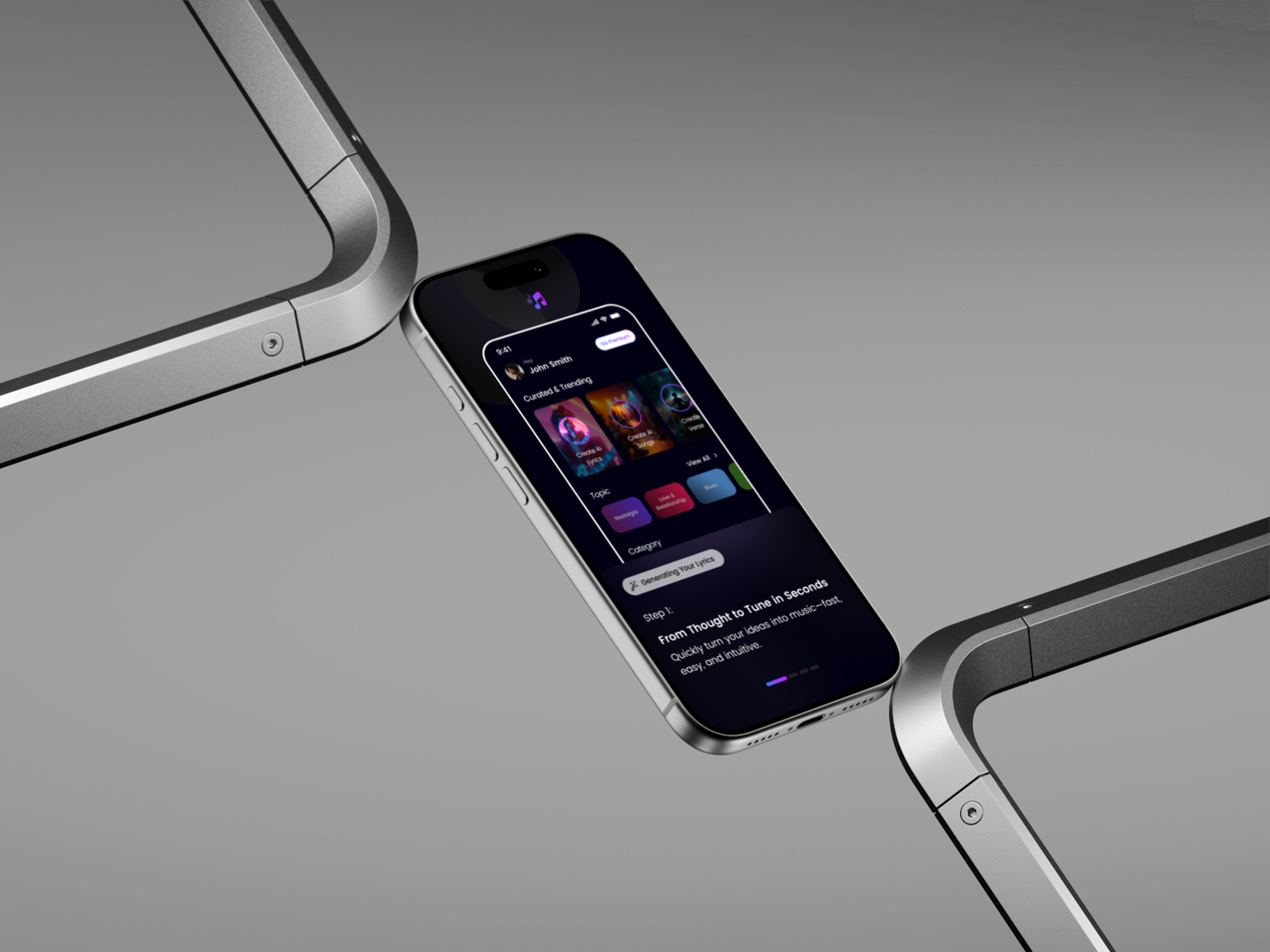 A Sleek & Intuitive Onboarding Flow aidesign aionboarding cleanui intutive musicapp onboarding onboardingui