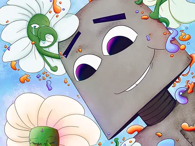 Robot_Dreams digital paint poster art robotdreams surrealist