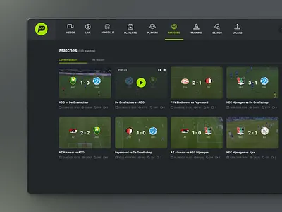 PlayStats - Match Management data analysis football ggstudio match playstats product design saas soccer sport tech ui ux video analysis video platform web app