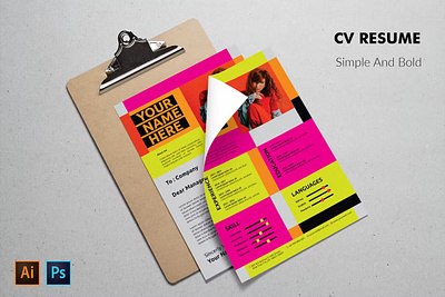 CV Resume Bold And Creative clean clean resume cover letter creative resume curriculum vitae cv cv design cv template free cv free cv template free resume template job job cv modern cv modern resume resume resume cv resume design resume template template