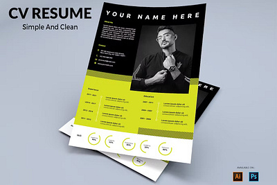 CV Resume Clean And Creative clean clean resume cover letter creative resume curriculum vitae cv cv design cv template free cv free cv template free resume template job job cv modern cv modern resume resume resume cv resume design resume template template