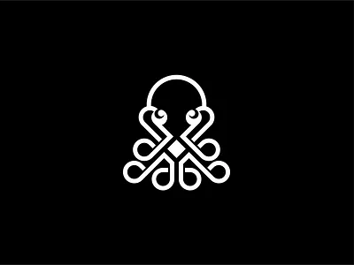 Abstract animal logo - Squid branding logo
