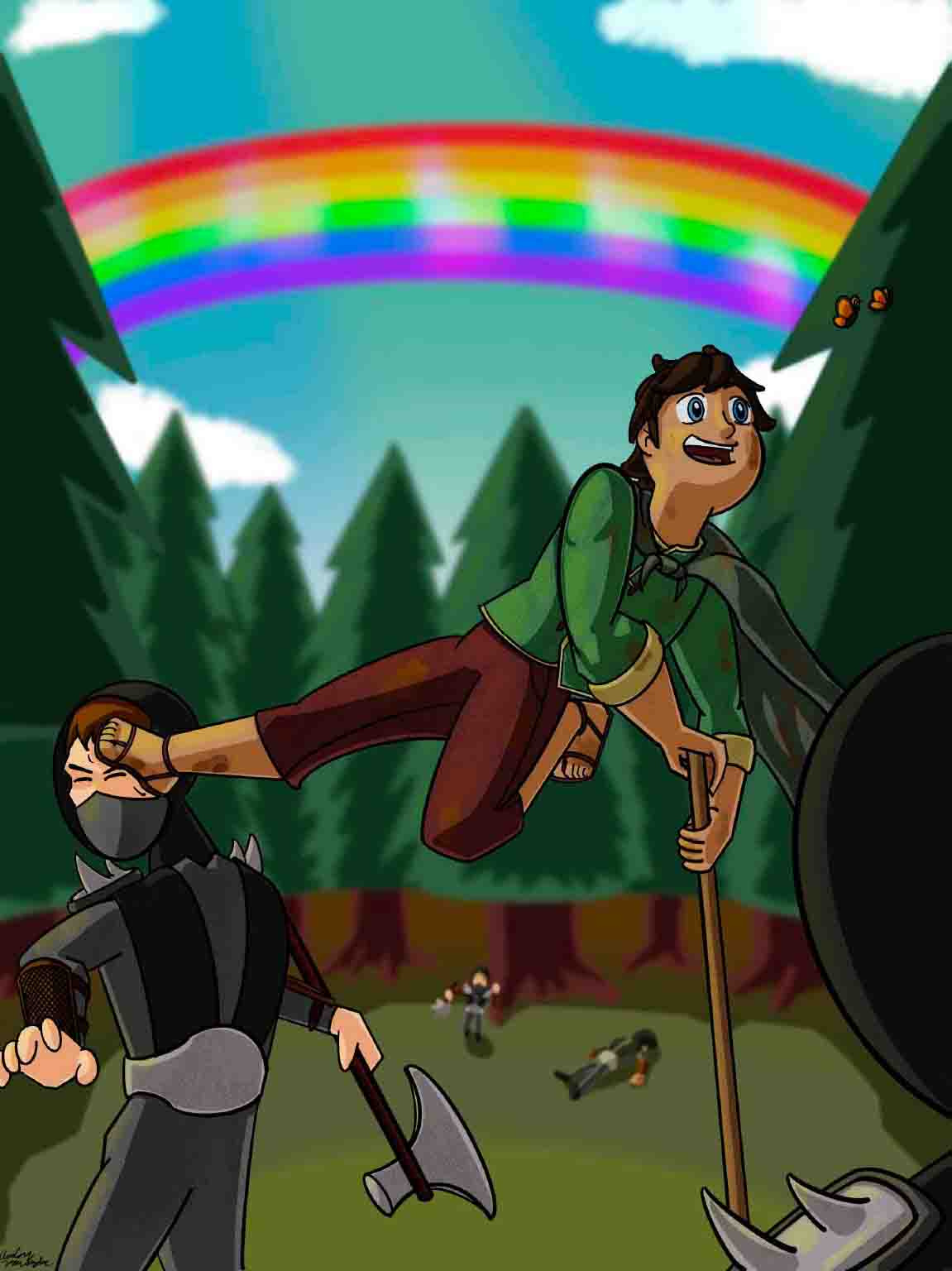 Norky Redfire comic fantasy illustration
