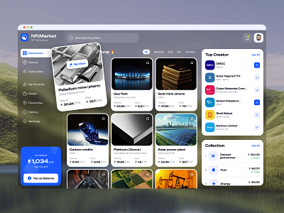 Fintech | NFT | NFT Marketplace | NFT Trading | Web Design | UI digital assets digital investment digital trading fintech fintech design modern design natural resources nft nft investing nft marketplace nft platform nft trading product design resource tokens tokenization tokenized assets trading platform ui ux web design web interface design