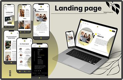 Landing page 3d design landing web
