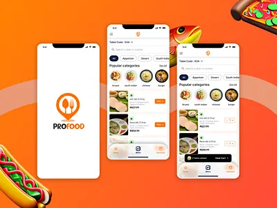 ProFood - Restaurant Ordering App figma product design restaurant ordering app user interface ux