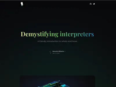 My personal blog animation blog branding post ui