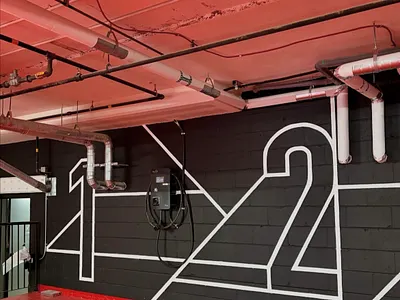 AGENCY Parking Spot numbers branding